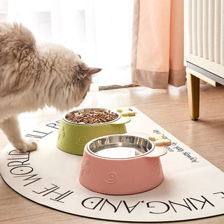 Bowknot Cat Dog Pet Bowl With Stainless Steel_CWMM5180 Toby Supply