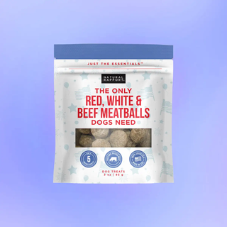 4th of July - The Only Red, White & Beef Meatballs Dogs Need