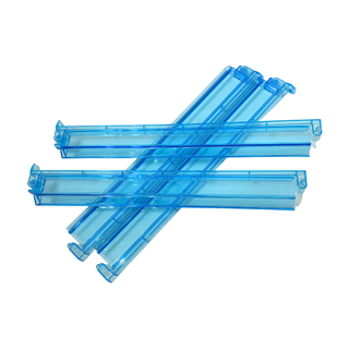 Set of 4 translucent blue Mahjong rack and pusher pieces