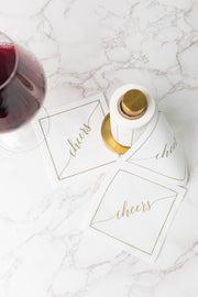 Golden Salute Cocktail Napkin Roll Toasting With Tara