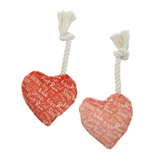 Mini Dog Toy Set | Valentine's Day Hearts Speckle and Spot by Ore’ Originals