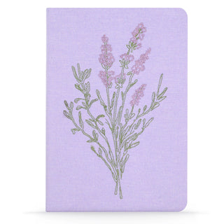 Lavender Bunch Vegan Embroidered Journal Denik