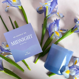 Midnight 9 oz. Hue Candle (Black Iris) GP Candle Co.