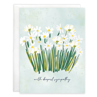 Sympathy Greeting Card - Daisies GINA B DESIGNS