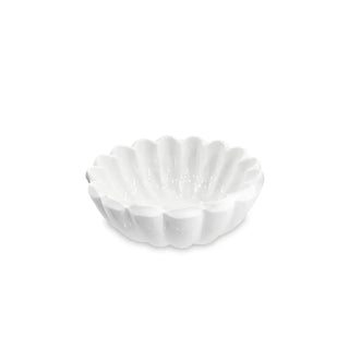 Vienna mini white bowl with scalloped edge for dining and entertaining.
