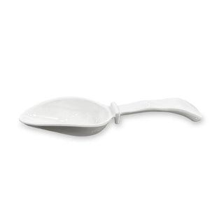 Vida Havana Ice Scoop in white with curved handle by Beatriz Ball