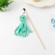 Moo - Octopus Cat Teaser Wand Cheerhunting Green