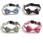 Mokka - Floral Bowtie Cat Collar Cheerhunting