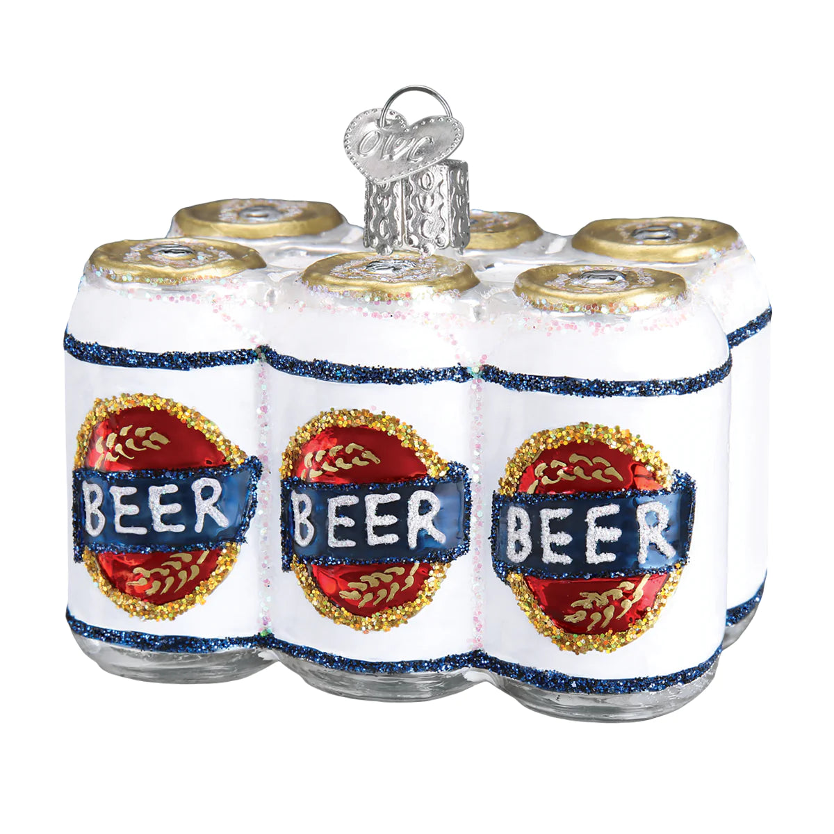 Six Pack Of Beer Ornament  Old World Christmas   