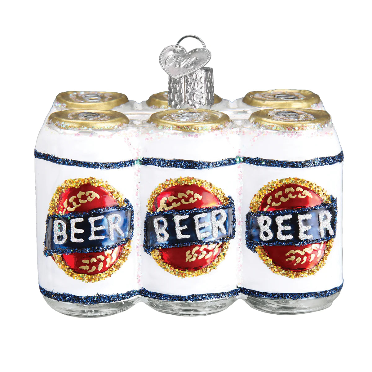 Six Pack Of Beer Ornament  Old World Christmas   