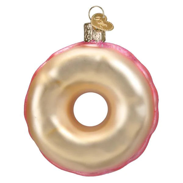 Pink Sprinkles Donut Ornament  Old World Christmas   