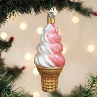 Strawberry Swirl Soft Serve Old World Christmas