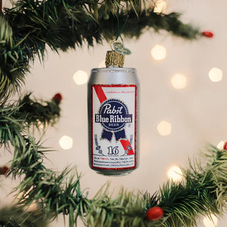 Pabst Blue Ribbon Beer Can Old World Christmas