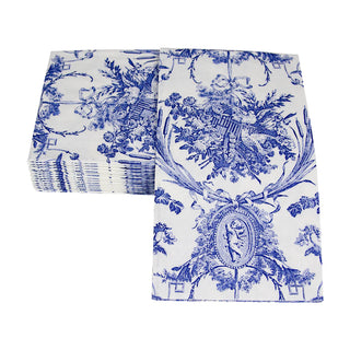 Guest Towel Napkin -  Romantic Toile Blue  Caspari   
