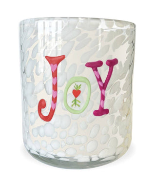 JOY Holiday Confetti Hand Painted Icon 12oz Candle The SOi Company