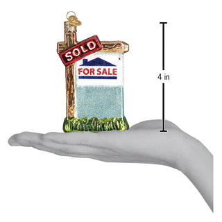 Realty Sign Ornament  Old World Christmas   