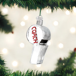 Coach's Whistle Ornament  Old World Christmas   