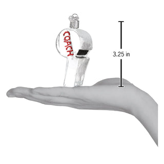 Coach's Whistle Ornament  Old World Christmas   