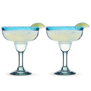 Primavera Recycled Glass Margarita Glasses - Set of 2 Twine
