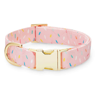 Sprinkles Birthday Dog Collar The Foggy Dog Medium Gold