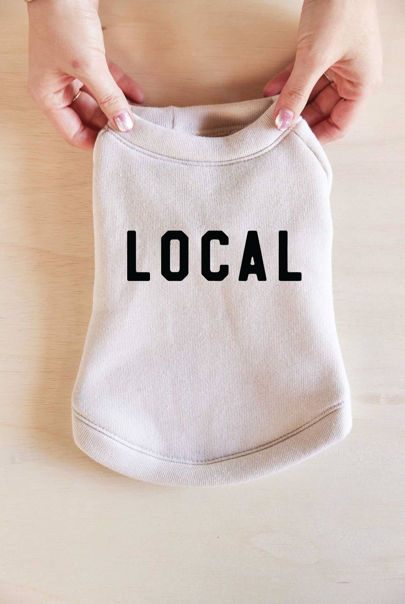 LOCAL Pet Graphic Sweatshirt OAT COLLECTIVE M HEATHER DUST