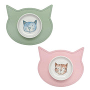 Pet Bowl | Gift Set Watercolor Cat Speckle and Spot by Ore’ Originals