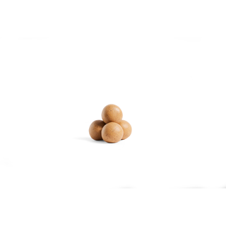 Pupsicle Pops Dapper dog treats, four brown spheres.