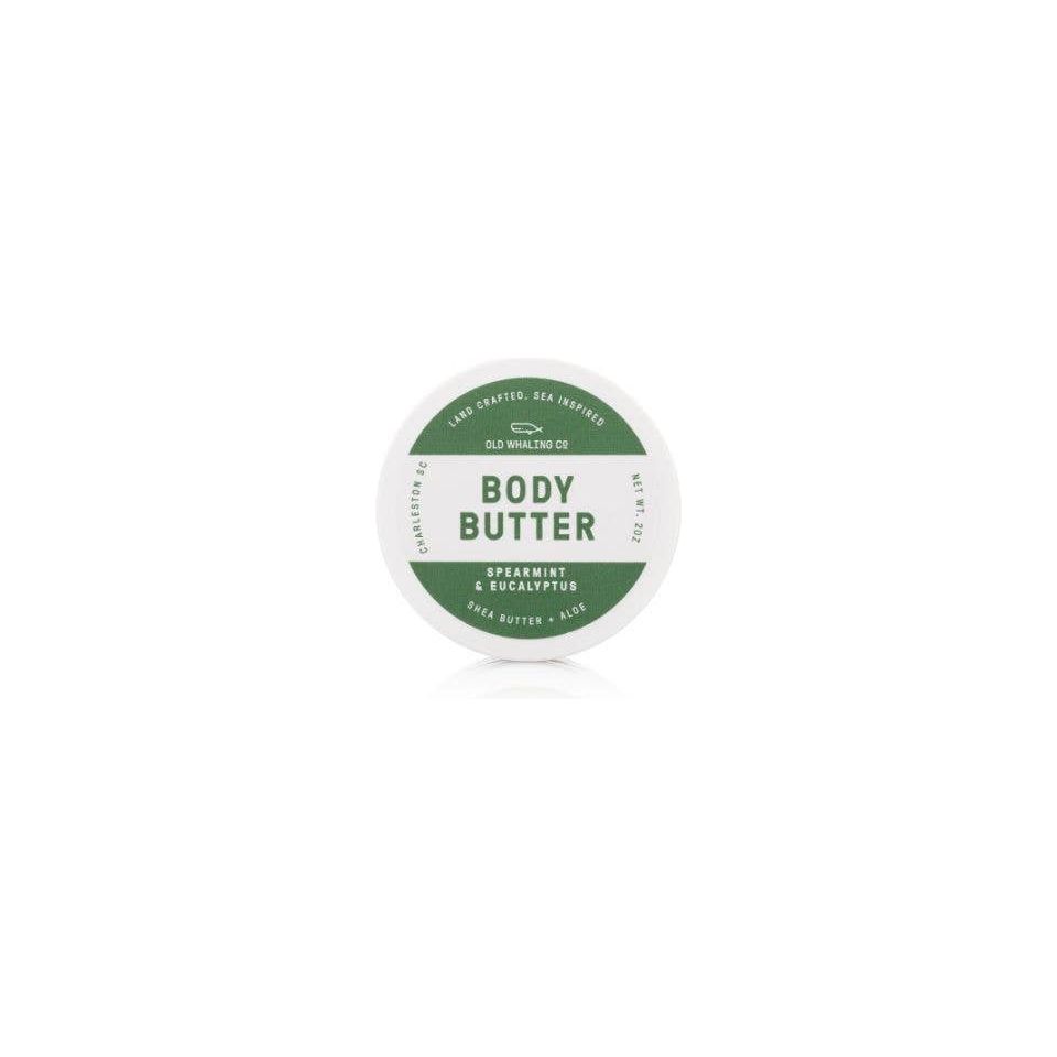 Travel Size Spearmint & Eucalyptus Body Butter (2oz) Old Whaling Company