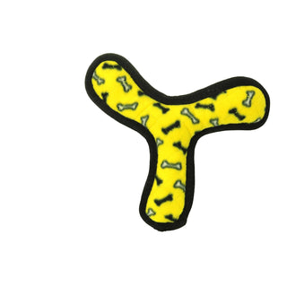 Tuffy Ultimate Boomerang - Yellow Bone, Squeaky Dog Toy Tuffy Dog Toys - VIP Products