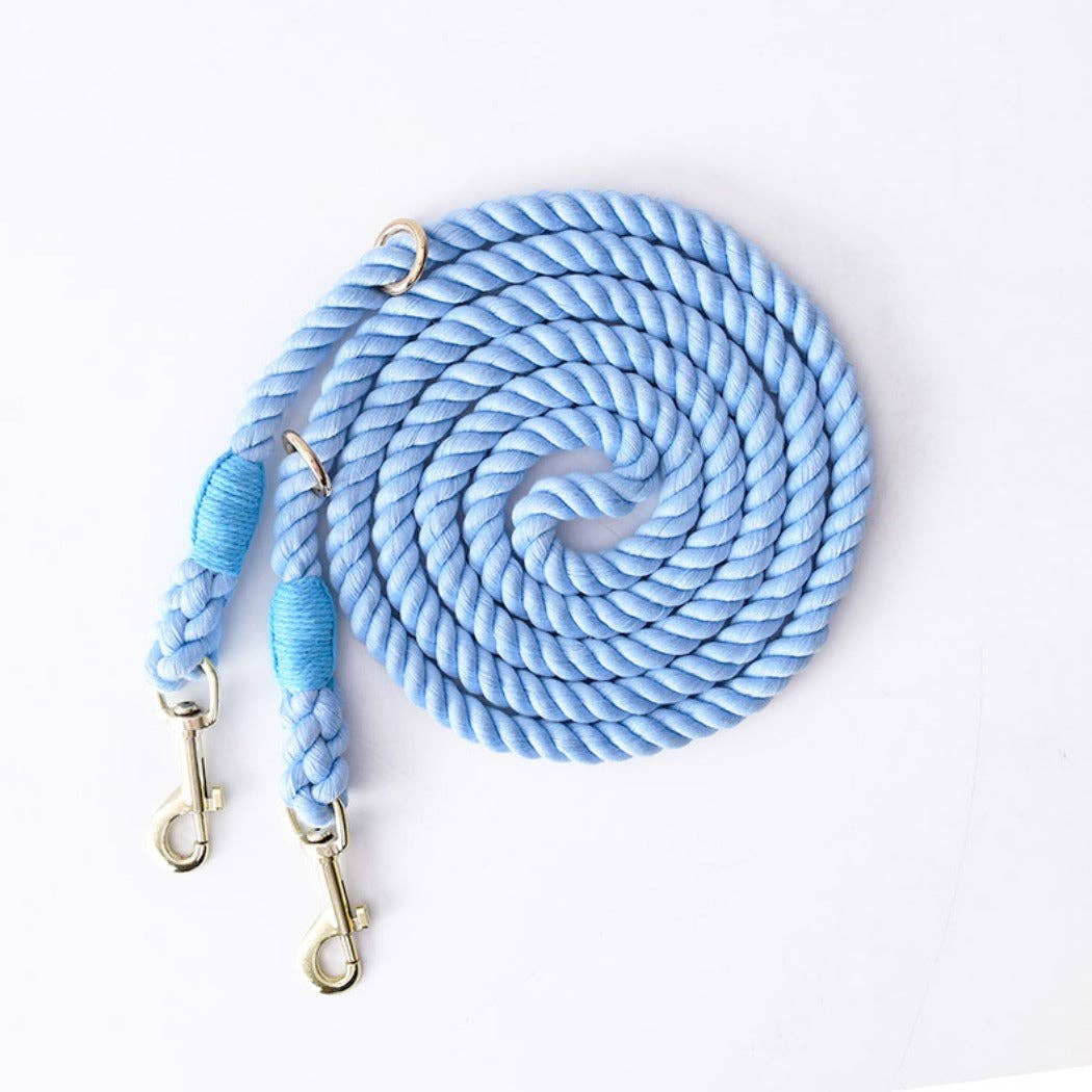 Loofie - 7.5ft Handsfree Colorful Rope Dog Leash Cheerhunting Blue