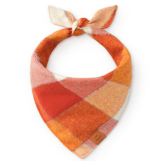 Pumpkin Spice Flannel Fall Dog Bandana The Foggy Dog Small