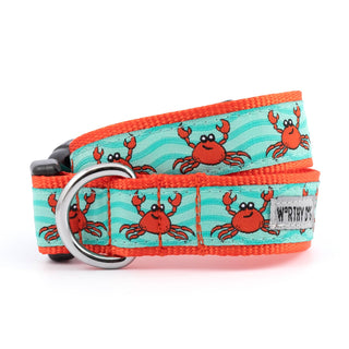 Crabs Collar Dapper The Worthy Dog Teal Large
