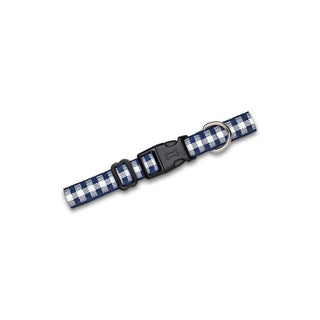 Picnic Plaid (Navy) - Dog Collar Dog & Me