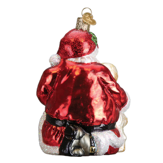 Santa's Puppy Love Old World Christmas