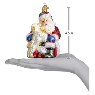 Santa's Puppy Love Old World Christmas