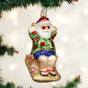 Sunning Santa Ornament  Old World Christmas   