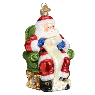 Santa Checking His List Old World Christmas