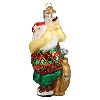 Golfing Santa Old World Christmas