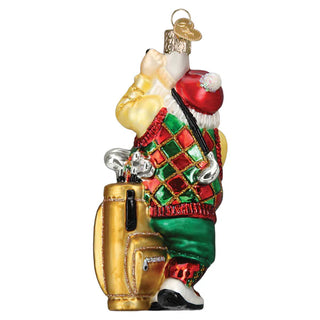 Golfing Santa Old World Christmas