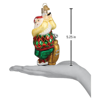 Golfing Santa Old World Christmas