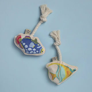 Mini Dog Toy Set | Tropical Fish Speckle and Spot by Ore’ Originals