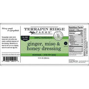 Ginger, Miso & Honey Dressing  Terrapin Ridge Farms   