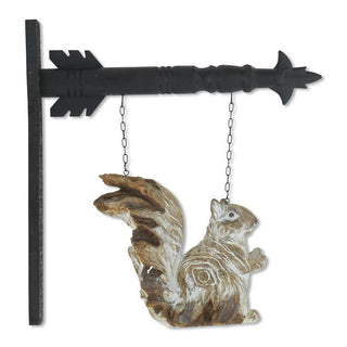 Whitewashed Resin Sitting Squirrel Arrow Replacement K&K