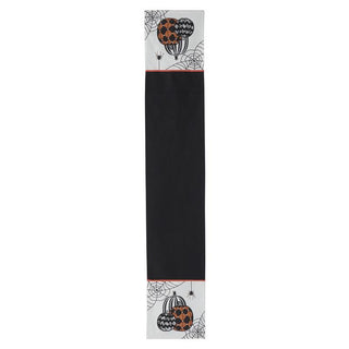B&W Halloween Pumpkin Table Runner  K&K   