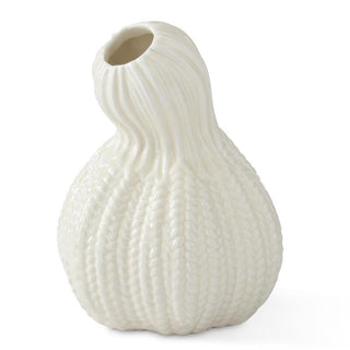 Porcelain Gourd Bud Vase Decorative Ceramic Tabletop Flower Vase Accent Home Decor K&K Crooked