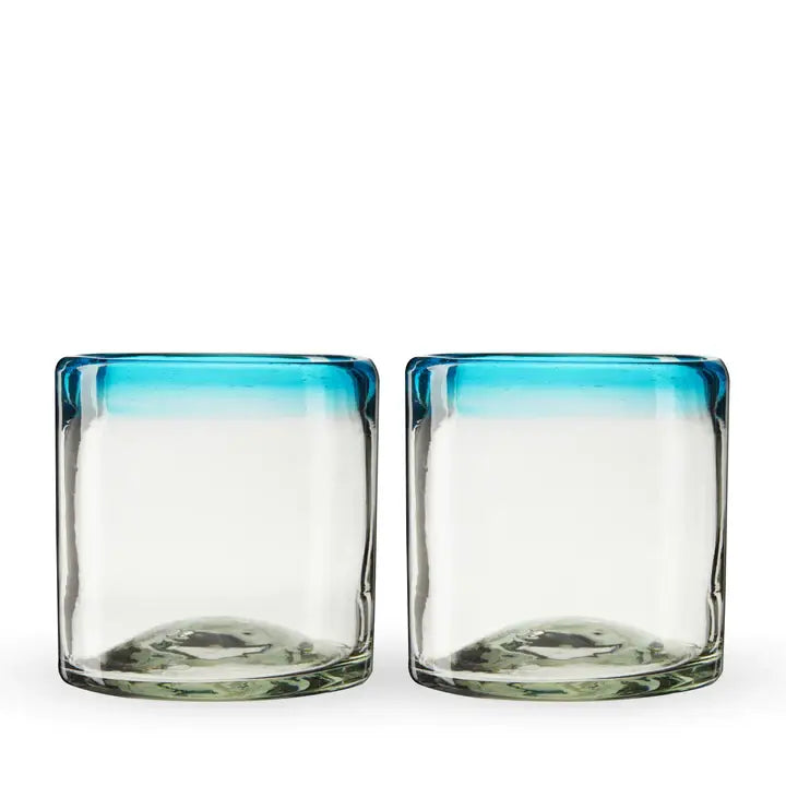 Segunda Vida Primavera Recycled Glass Tumblers - Set of 2 Twine