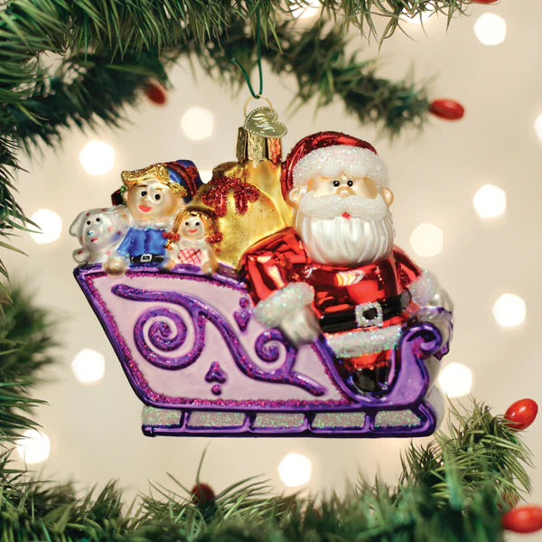 Santa And Friends Ornament  Old World Christmas   