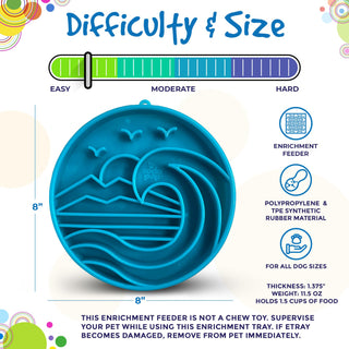 Baja Design eTray Shallow Slow Feeder Bowl for Dogs SodaPup Dog Toys