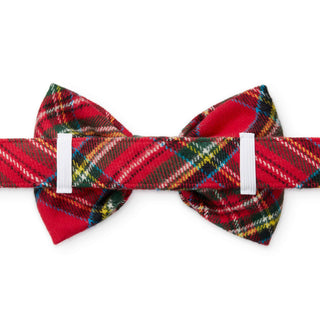Tartan Plaid Flannel Holiday Dog Bow Tie The Foggy Dog