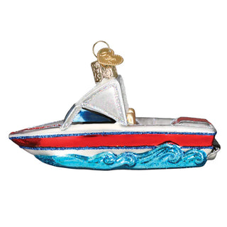 Ski Boat Old World Christmas